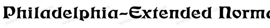 Philadelphia-Extended Normal字体转换